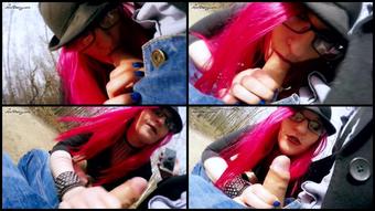 Blowjob After Walking Outdoors   Sex Movies Featuring Ann Darcy
