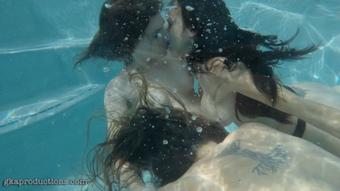 Underwater Lesbian Threesome - FULL