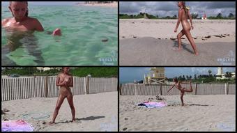 Madisyn Naked Beach Yoga