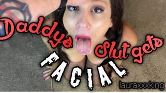 Daddys Slut Gives BJ Gets Giant Facial - July 24, 2020