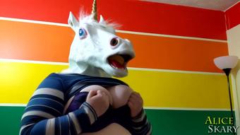 Boobies JOI In A Unicorn Mask