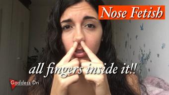 All fingers in my nose