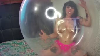 pretend 36 inch balloon against the wall - November 06, 2021