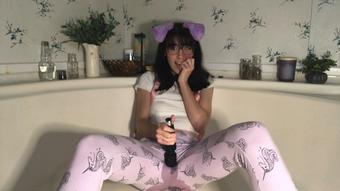 Thistle Fernsby Purple Puppy Pees In Leggings