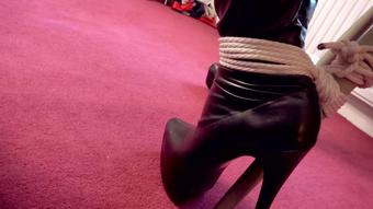 Ariel Anderssen Tied Gagged In My Otk Boots Jodhpurs