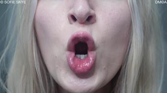 Square Lip Fetish Kissing German Joi