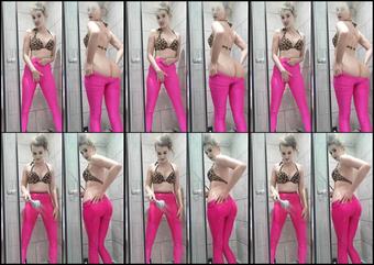 Brooklogan 20 11 2019 89886101 Teasing And Getting Soapy In My Sexy Pink Lycra Leggings