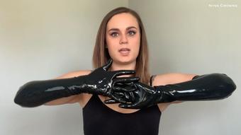 How to Put on Latex Opera Gloves