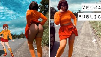 Naughty Velma tease cum in car public - February 12, 2020