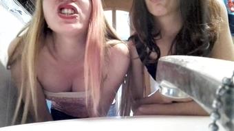Spanish Hot Blondie 2 Girls Insulting And Spitting You At A