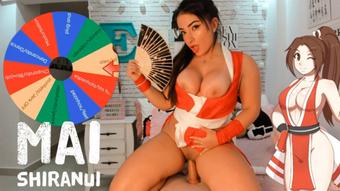Mai Shiranui cosplay wheel of sex game - August 03, 2022