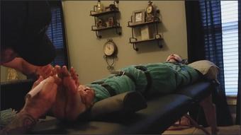 Fettish Blanket Bound Belted And Barefoot