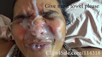 Big Ass Latina Toothless Facialized