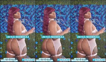 Flexible ebony bbw mademohlala gets freaky nasty with a double dildo || spit goddess + pretty feet