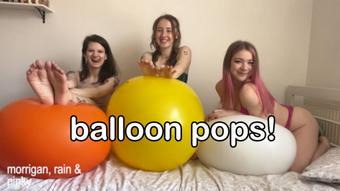 XL balloon pops