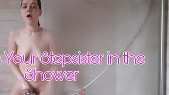 Watching Teen Stepsister in the Shower