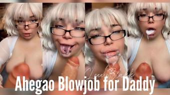 Ahegao Blowjob for Daddy