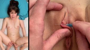 Soulincontrol Painful Horizontal Clit Piercing On Lily