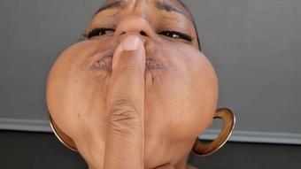 puffing up my stretchy cheeks - July 31, 2023