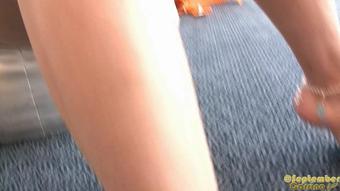 September Carrino - Orange Bra 2