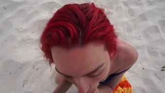 Public Bj On The Beach