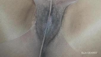 Elladearest Cumin Hard In Nude Pantyhose