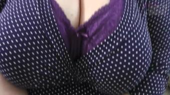 Cum On My Pointy Purple Bra