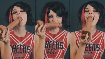 Emo Cheerleader - Dildo Blowjob - Mar 31, 2023