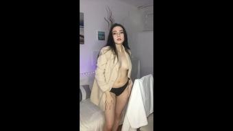 Teasing my body in a jacket