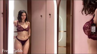 Freya Fields Fitting Room Lingerie Try On