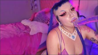 Aliend0Ll Sloppy Deepthroat Training Alien Bimbo