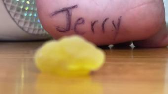 Gummy Bears Smashed By Heels Feet