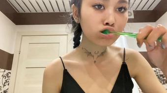 Brushing my teeth - July 29, 2021