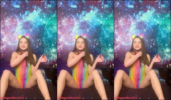 Meganmarxxx Smoke And Tease In Rainbow Lingerie