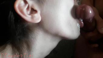 Passionate Blowjob From Slender Teen