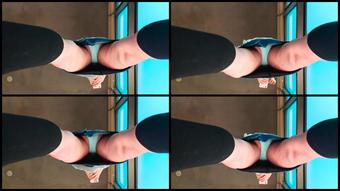 Canadiansammy Blue Panties Upskirt