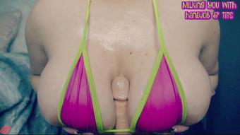 Milking you with Handjob & Tits
