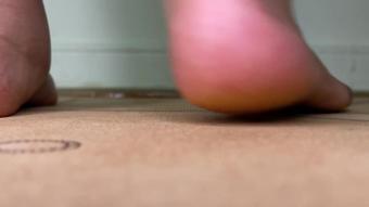 Natural Toe Nails Giantess Yoga Feet