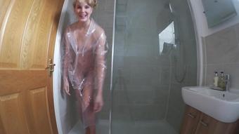 Ariel Anderssen Shower In My Sheer Plastic Mack