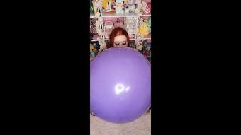 Ginger BBW Blows 24" Purple Loon - April 04, 2022