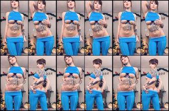 Quinnxcapri 08 01 2020 120970625 Had So Much Fun On Cam Today Loving My New Gym Shark This Blue Is Totally My Color What