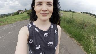 Jeans peeing and splashing outdoors - September 17, 2019