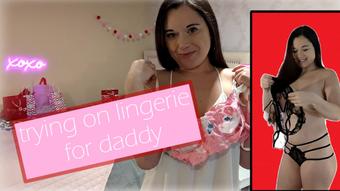 Trying on Lingerie for Daddy - February 10, 2023