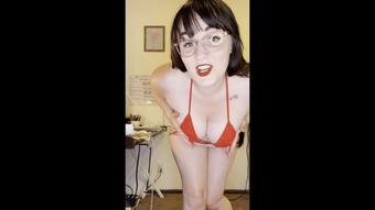 Busty BBW Teacher Strips For You