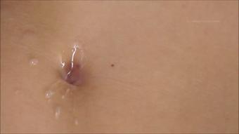 Julie's 2nd Belly Button Hot Candle Wax