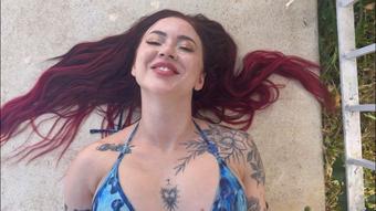 Beautiful Agony by the pool