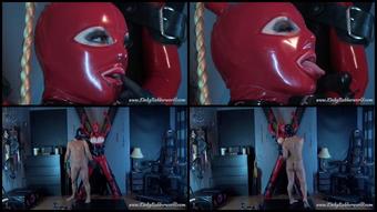 Ballgagged And Teased On The Cross
