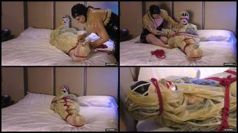 Rubber Lover Pt 2 Bound Orgasm Race