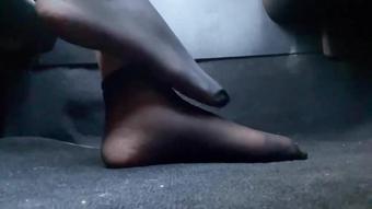 Removing My Nylons In The Car