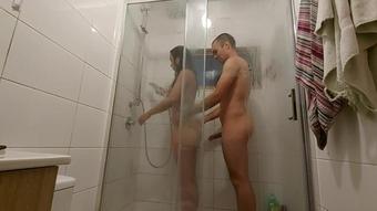 PASSIONATE SEX IN THE SHOWER - LATINA